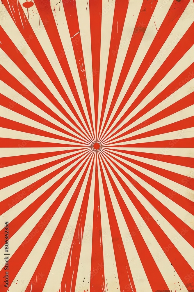 a red and white sunburst background, in the style of light orange and light gray, generated with AI
