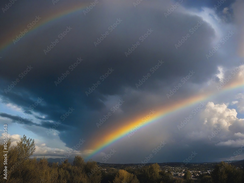 rainbow over the sea rainbow over the sea