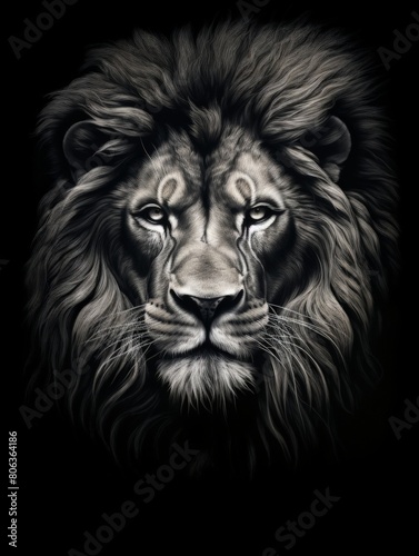 Graphite Sketch Capturing the Lion s Essence