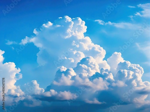blue sky with clouds