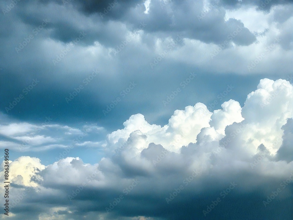 Obraz premium blue sky with clouds