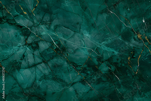 Emerald green marble texture. Abstract background with veins. Natural stone pattern.