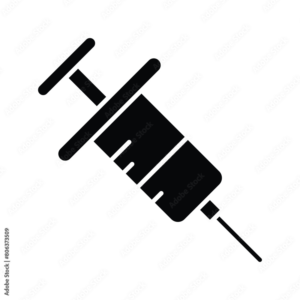 Fototapeta premium syringe icon vector template design flat and simple