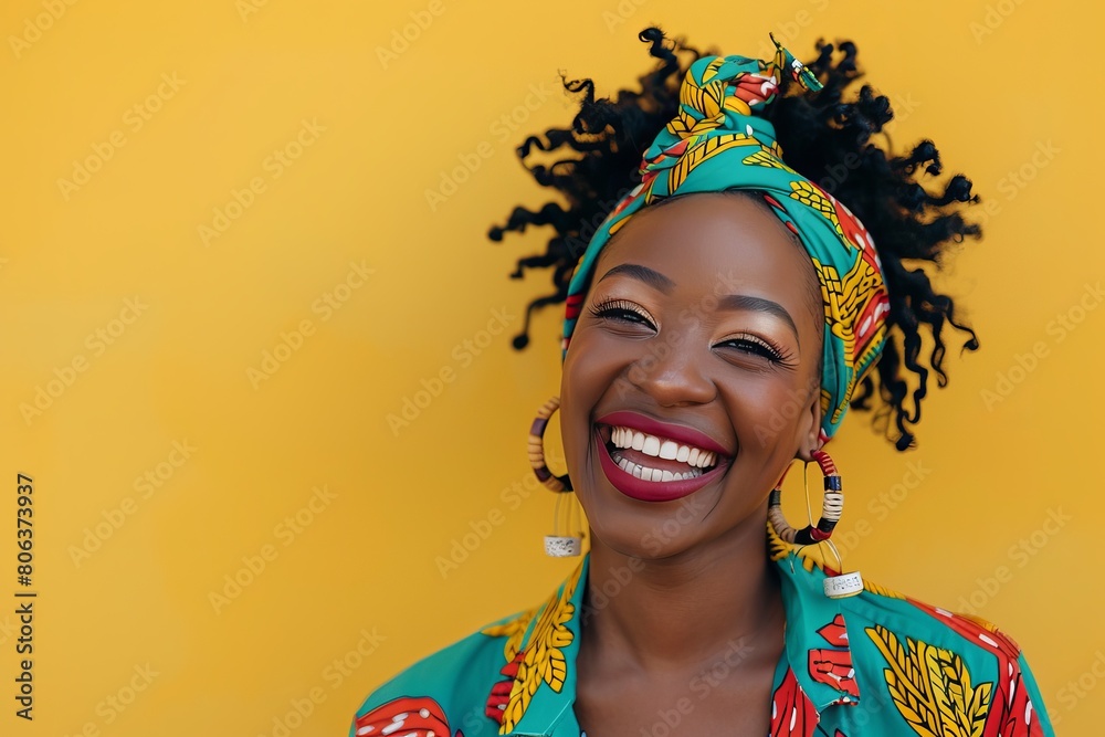 Close up portrait of a woman laughing