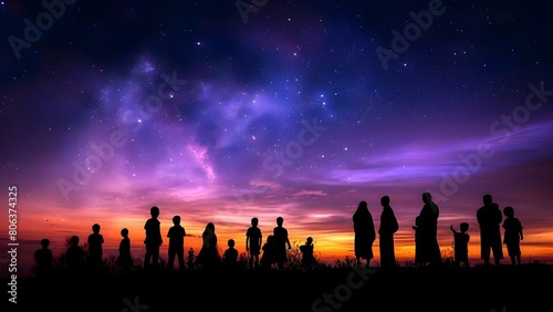 Silhouette of people waiting for Jesus Christs second coming trusting in God. Concept Christian Faith, Second Coming, Trusting in God, Silhouette Photography, Hope in Jesus