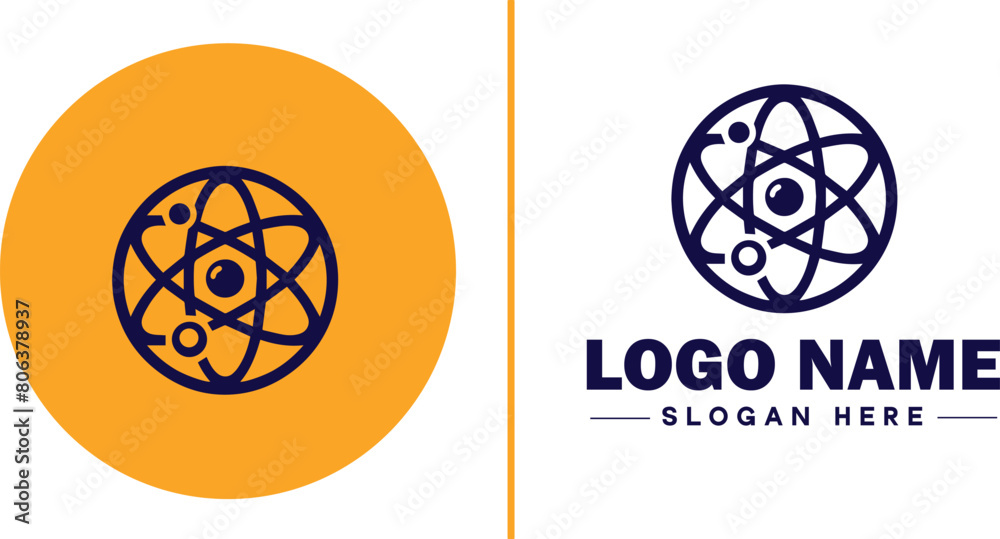 atom icon Particle Molecule Elementary particle flat logo sign symbol editable vector atom icon Particle Molecule Elementary particle flat logo sign symbol editable vector