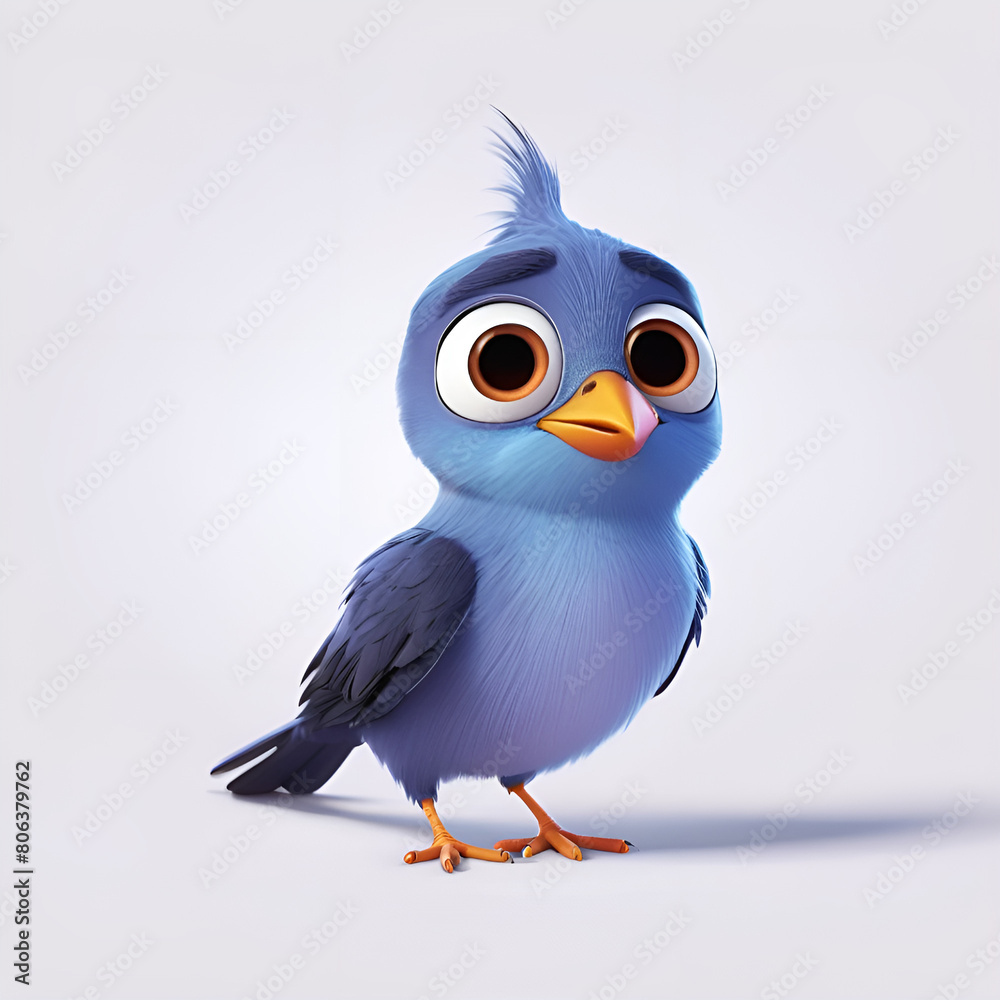 Cute bird perched with small, delicate paws Cute bird perched with small, delicate paws