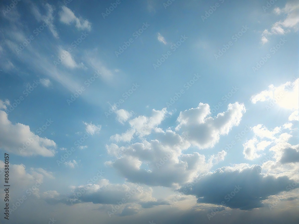 blue sky with clouds