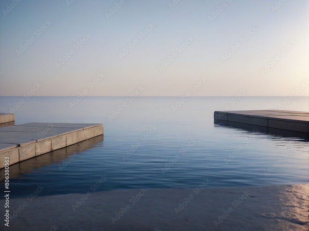 Obraz premium pier at sunset