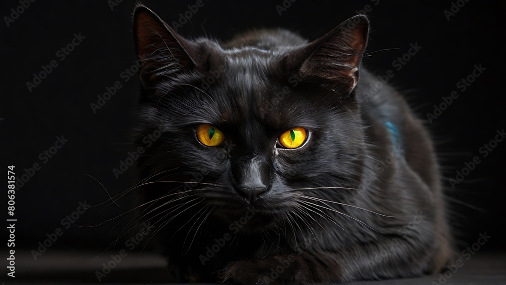 Wealthy Whiskers: Blue and Yellow-Eyed Feline Royalty