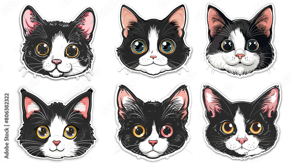 Fototapeta premium stickers black cats