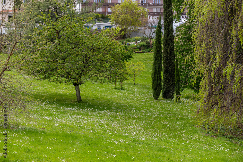 Naklejka premium Le parc Bargoin à Clermont-Ferrand en Auvergne France