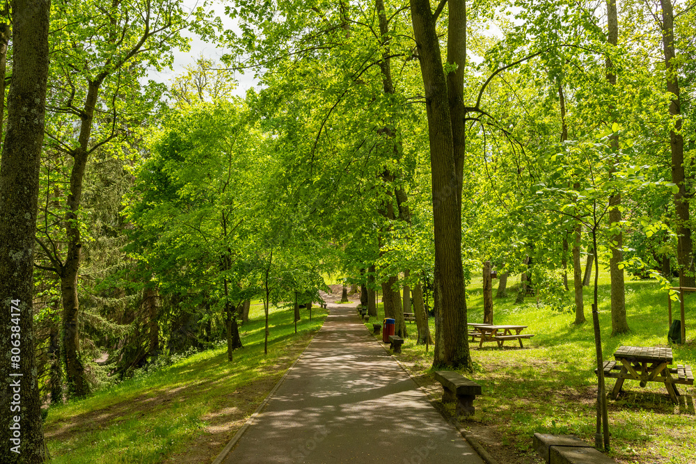 Le parc Bargoin à Clermont-Ferrand en Auvergne France