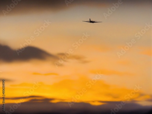airplane in the sky © birdmanphoto