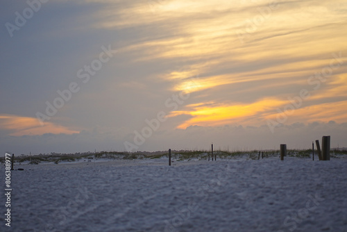 sunset on the beach