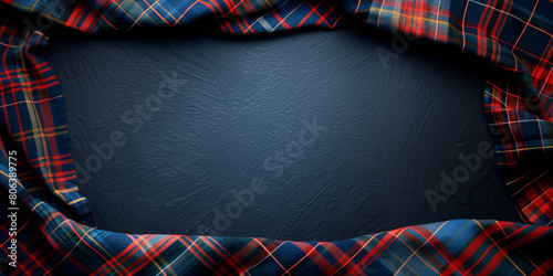 Tessuto scozzese. Sfondo con colori e tessuto scozzese. Giornata del tessuto scozzese. Spazio per messaggio o per immagini. photo