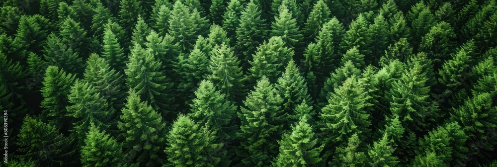 A Lush Canopy of Emerald Trees Dancing in the Forest A Lush Canopy of Emerald Trees Dancing in the Forest