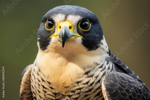 Peregrine Falcon in Flight on Transparent Background