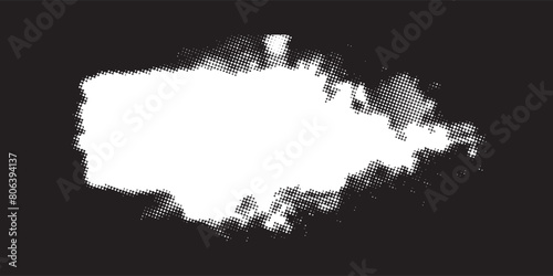 Ink Splash Background . Black Paint Splattered Shape . Grunge texture vector. Distress banner