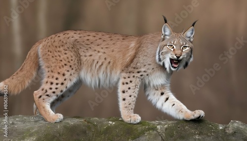 A Lynx With Its Tail Twitching A Sign Of Agitatio 2
