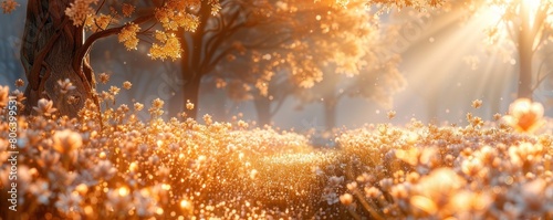 Decorations with predominantly white floral backgrounds are suitable for wedding designs