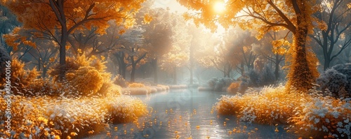 Decorations with predominantly white floral backgrounds are suitable for wedding designs