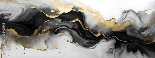 Gold abstract black marble background art paint pattern ink texture watercolor white fluid wall. Abstract liquid gold design luxury wallpaper nature black brush oil modern paper splash painting water 