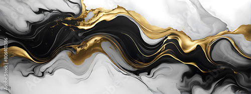 Gold abstract black marble background art paint pattern ink texture watercolor white fluid wall. Abstract liquid gold design luxury wallpaper nature black brush oil modern paper splash painting water	