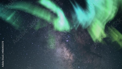 Aurora and Milky Way Cosmic Overture Loop photo