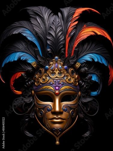Venetian Mask Reflects Carnival's Delight © lan