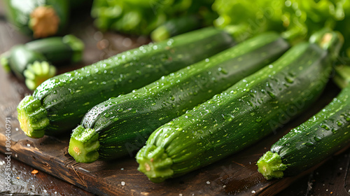 Ripe zucchini. Natural organic food