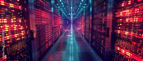 Rack Server on server room Data center, server room security, data center server, web host warehouse data server cabinets network storage database.