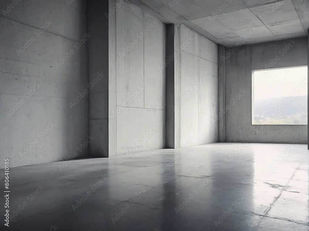 empty room with window