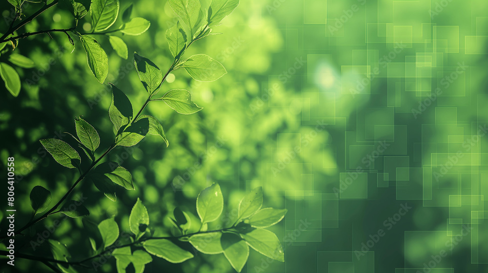 A green leafy tree with a leafy green background A green leafy tree with a leafy green background