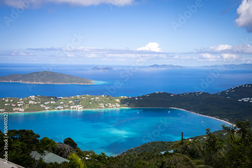 Overlooking the picturesque views of Magens Bay in St. Thomas photo