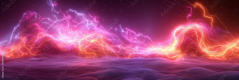 abstract background of lightning and pink clouds abstract background of lightning and pink clouds
