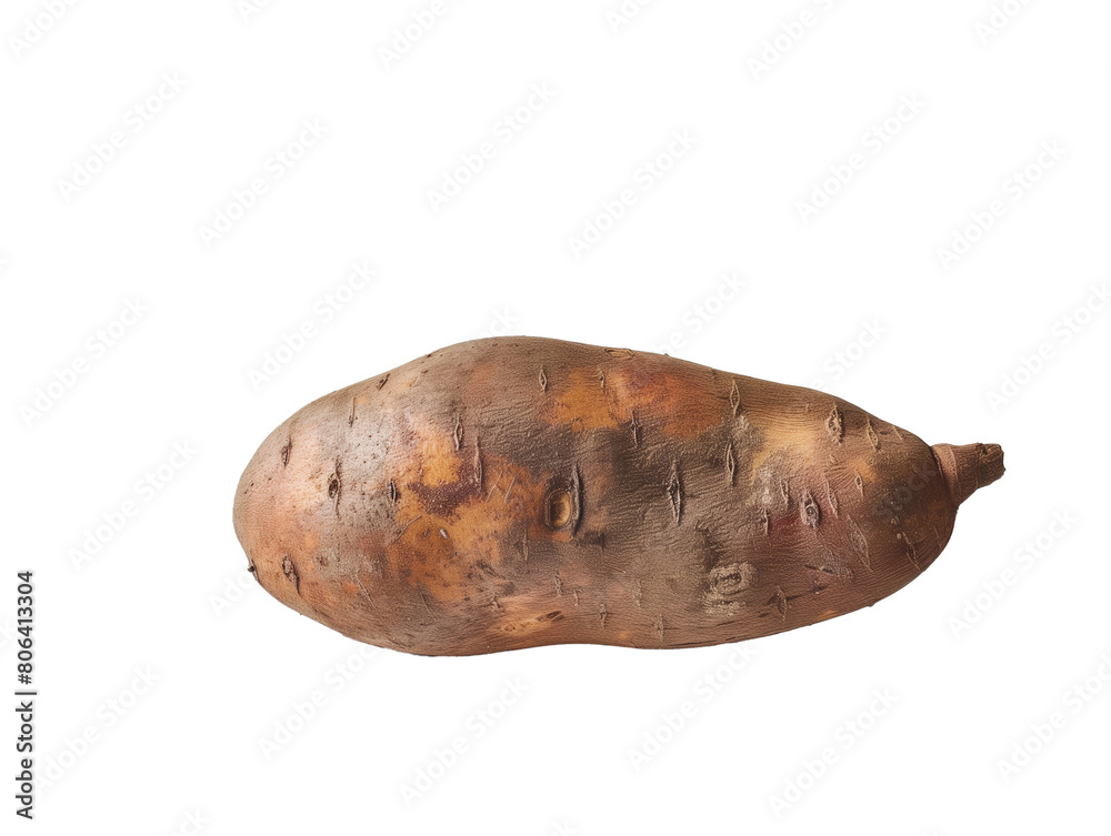A Single Sweet Potato with a Transparent Background PNG A Single Sweet Potato with a Transparent Background PNG