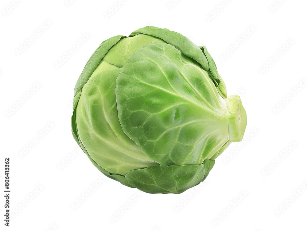 A Single Brussels Sprout with a Transparent Background PNG A Single Brussels Sprout with a Transparent Background PNG