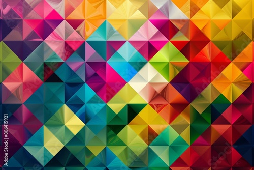 geometric square abstract colorful texture, and background