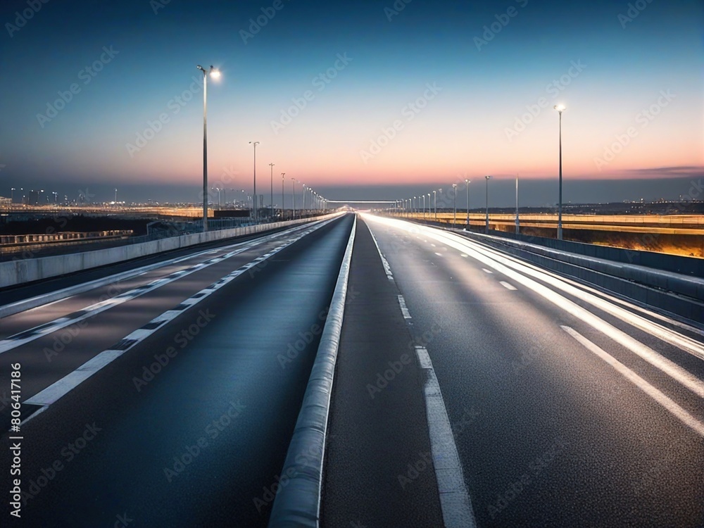 Obraz premium highway at night