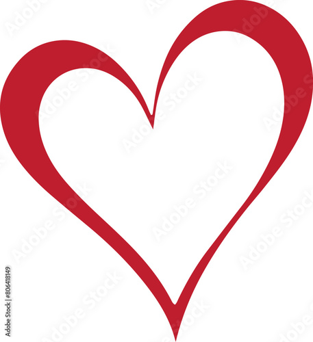 Heart, love, romance or valentine's day red heart. Heart vector icons. Set of love symbols isolated editable vector.