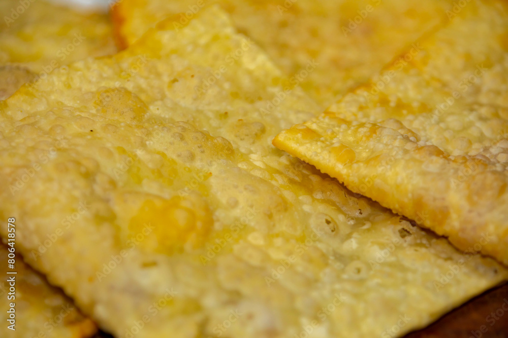 Traditional heart of palm fair pastry highlighted Traditional heart of palm fair pastry highlighted
