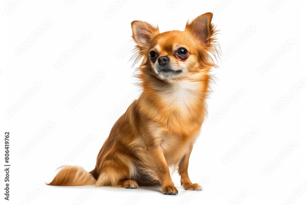 Mystic portrait of Chihuahua, Isolated on white background