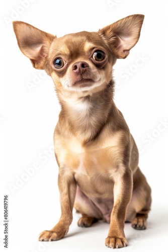 Mystic portrait of Chihuahua, Isolated on white background