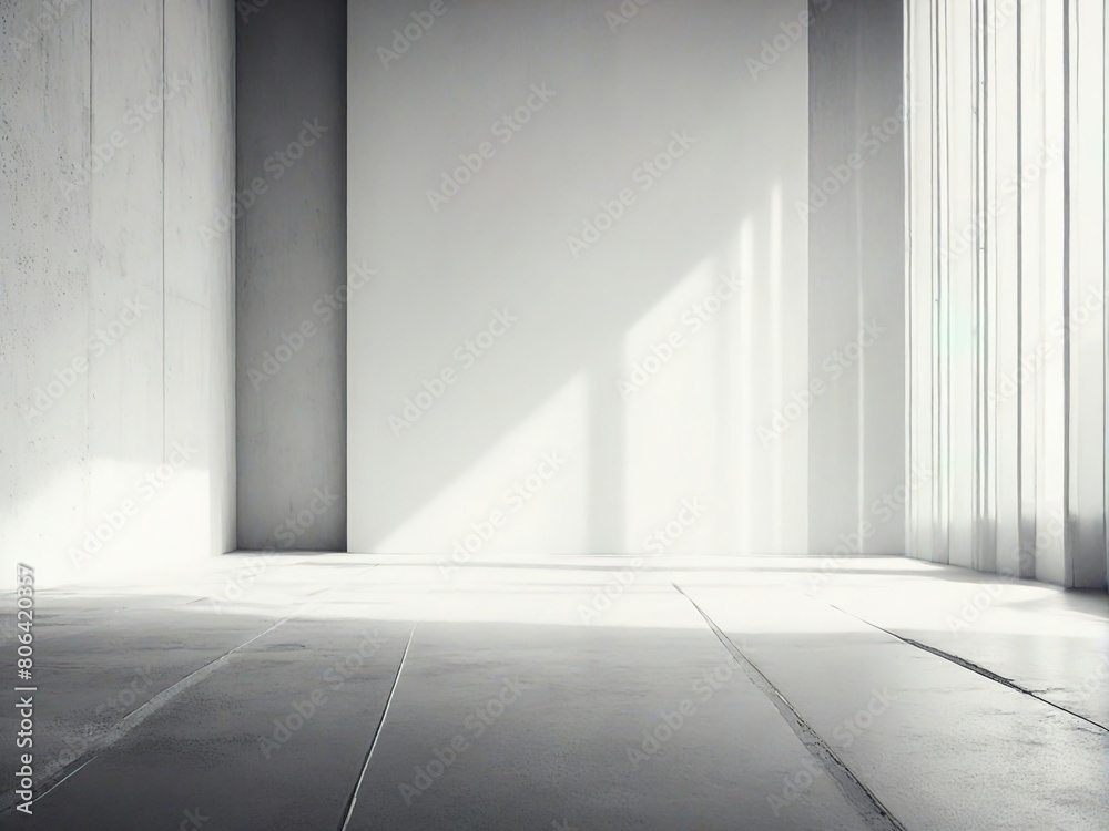 Obraz premium empty white room