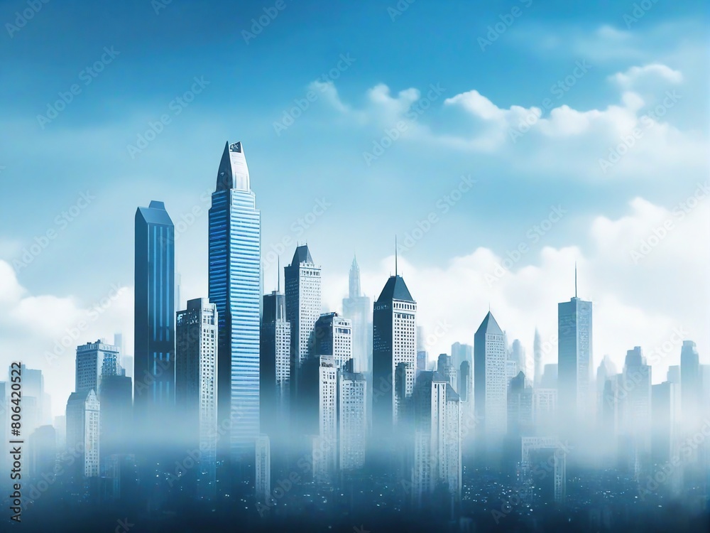 Fototapeta premium modern city skyline