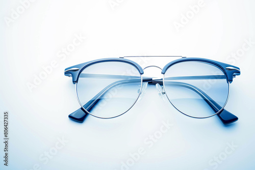 A sleek pair of sunglasses, ready to shield the eyes from the sun's rays in style, displayed against a clean white background.