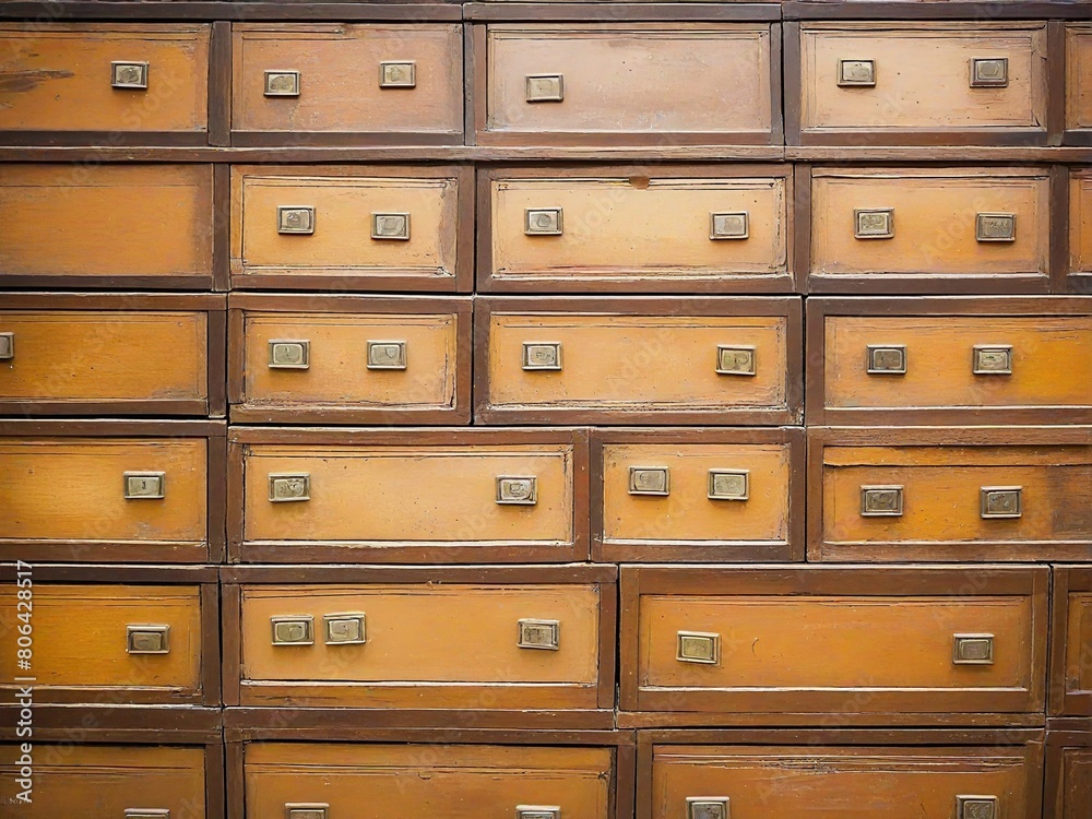 Fototapeta premium old wooden cabinet