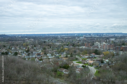 Overview of Hamilton, Ontario from Devil's Punchbowl lookout.