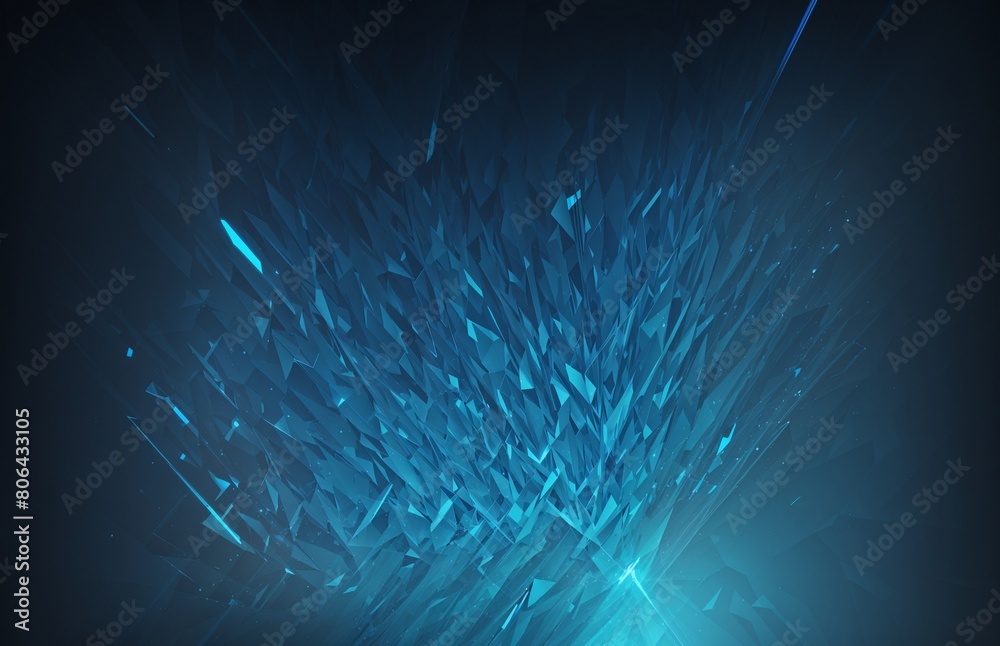 Obraz premium Blue abstract background with blue glowing diagonal rounded lines. Modern shiny geometric pattern of lines. Suitable for ads. Very realistic, 8k quality, hyper realistic, ultra realism